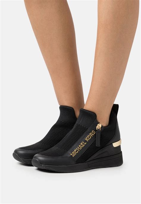 michael michael kors willis knit wedge trainers|Michael Kors wedge trainers.